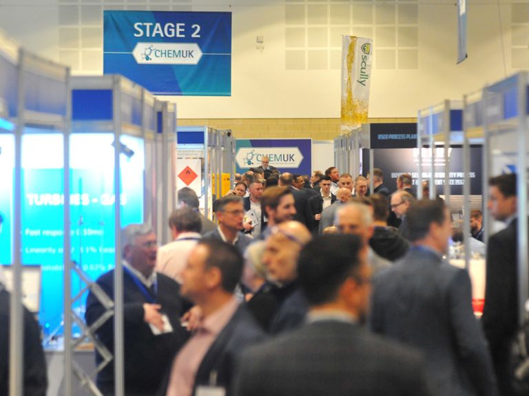 ChemUK full of people networking.